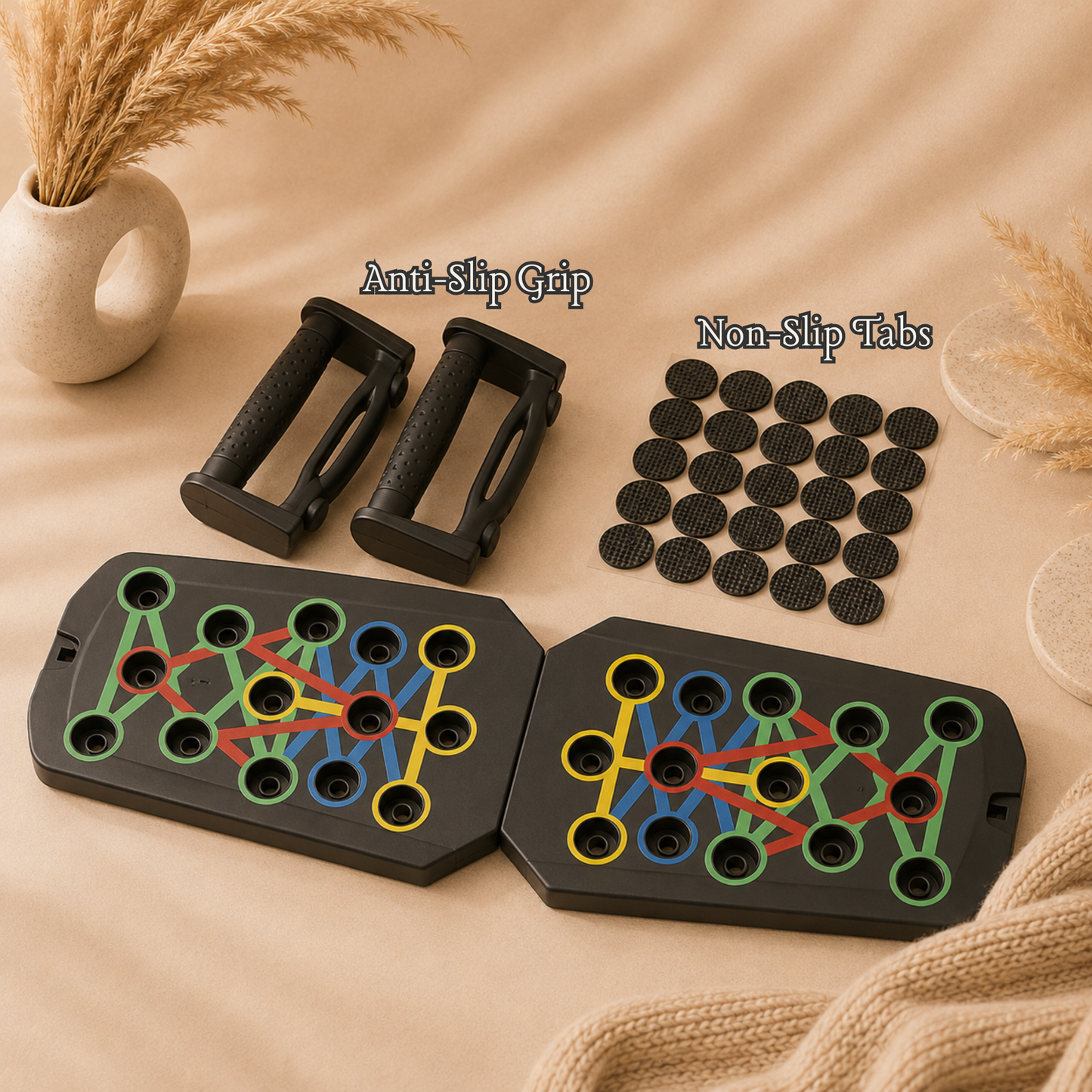 Real Plate Push-Up Board — Full Body Home Gym in One Tool