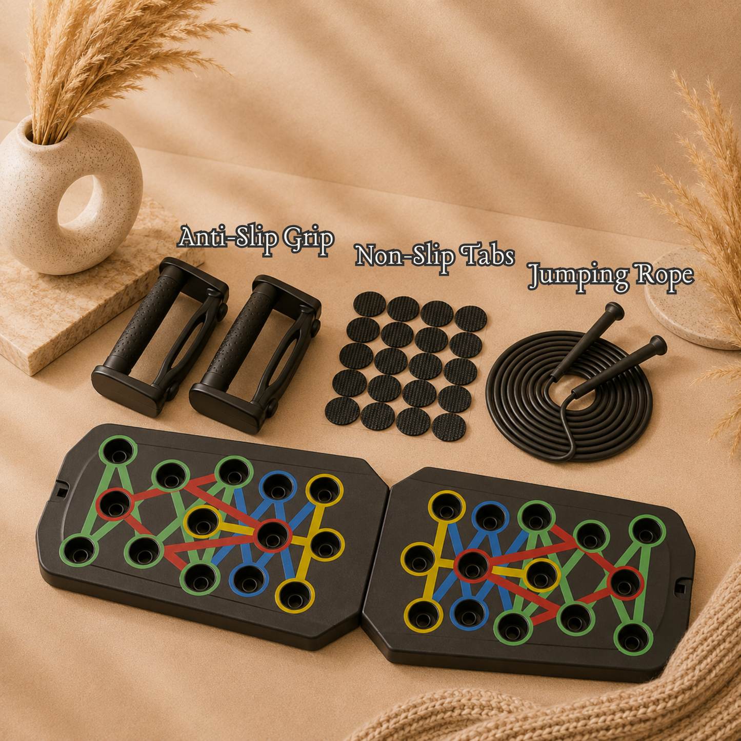 Real Plate Push-Up Board — Full Body Home Gym in One Tool