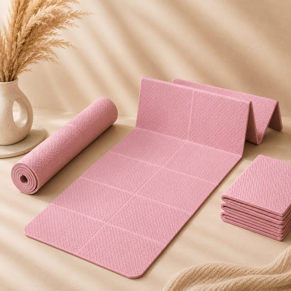 Real Plate Yoga Mat — Non-Slip Exercise Mat for Home Workouts