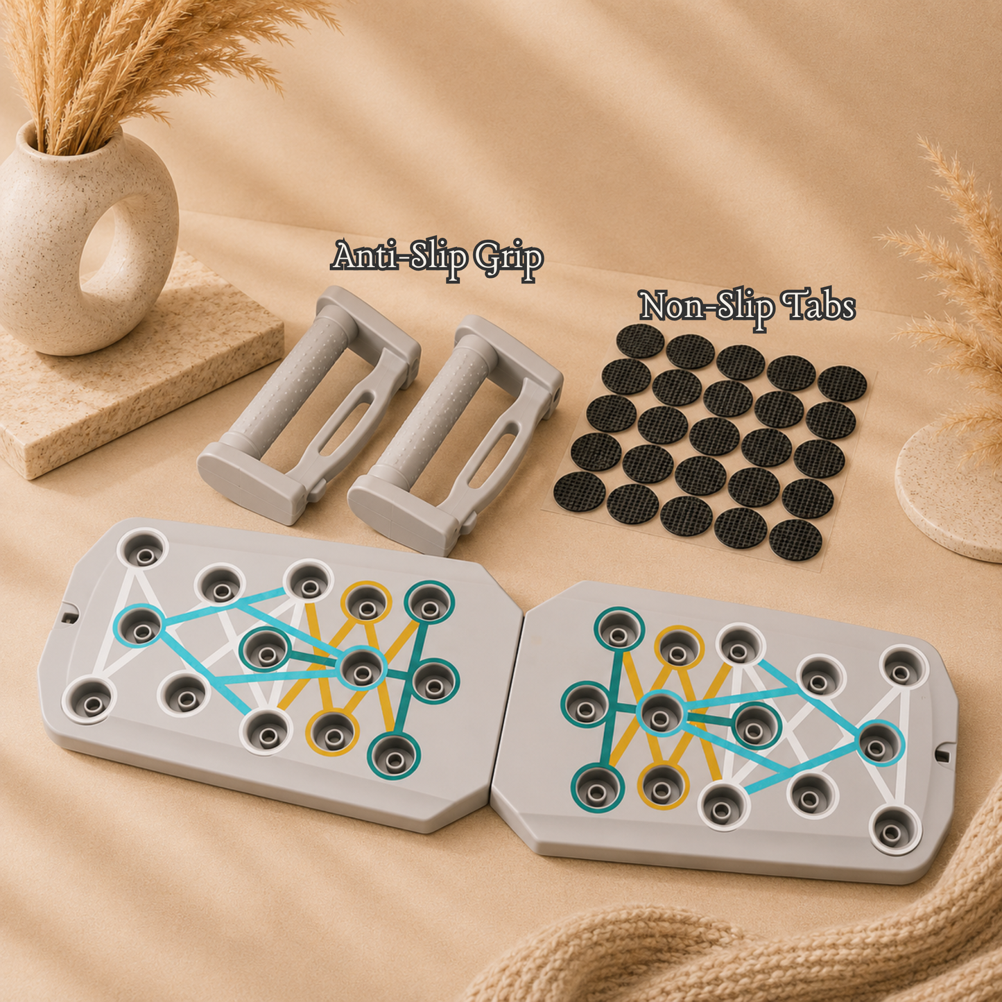 Real Plate Push-Up Board — Full Body Home Gym in One Tool